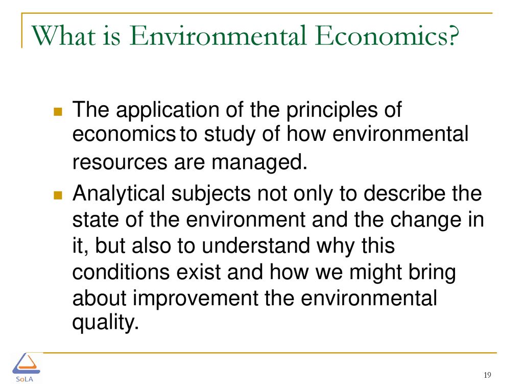 ENV 536: Environmental Economics and Policy - ppt download